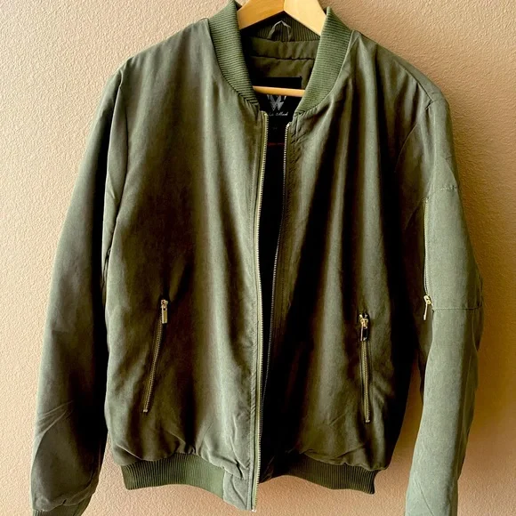 White Mark bomber jacket. - Picture 1 of 3